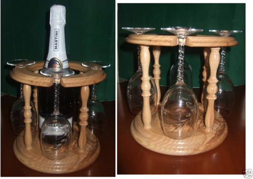 Wine Cradle with glass holder